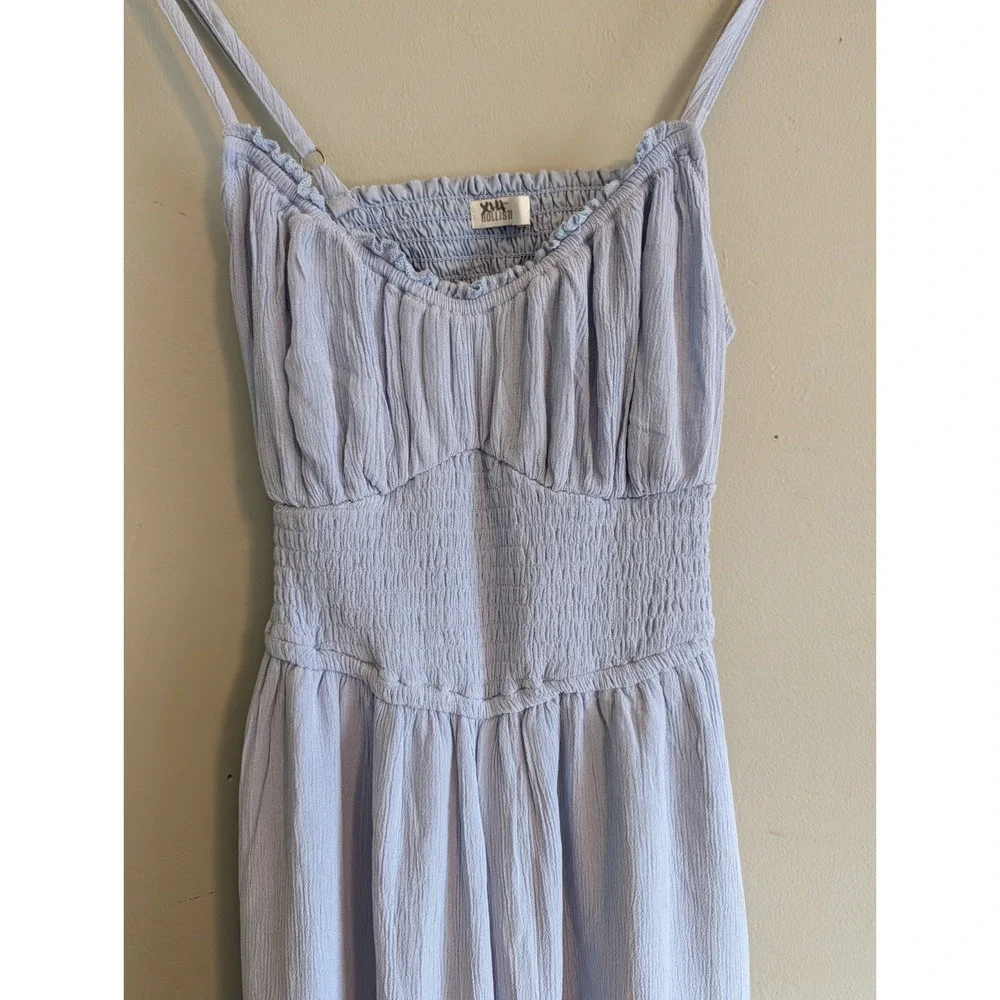 NWT Hollister Pant Jumpsuit Smocked Babydoll Coquette Boho Cottage Relaxed Beach